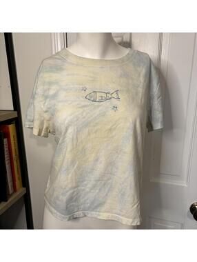 Wild Fable M Tie Dye Custom Sweater Fish Tee